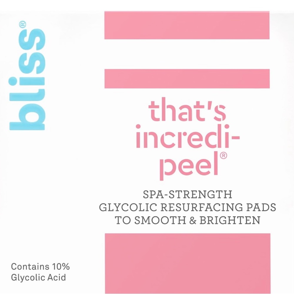 That's Incredi-peel Glycolic Acid Pads Spa-strength Glycolic Resurfacing Pads
